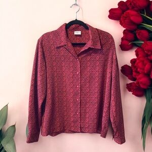 Truly Classic Red & Pink Diamond Print Shirt
